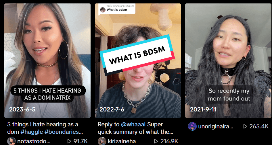BDSM the viral TikTok Trend